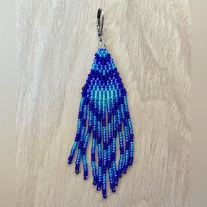 Blue Ombre Heart Earrings